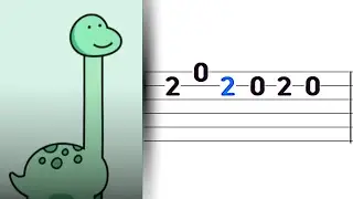 Like A Dino! (Guitar Tabs Tutorial)