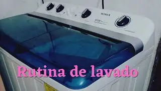 Mi Rutina de Lavado. usando lavadora semiautomatica winia. #rutinadelavado #laundryroutine