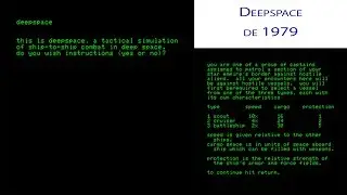 El juego de Deepspace (Commodore PET/CBM) de 1979