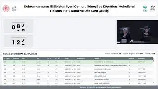 KAHRAMANMARAŞ ELBİSTAN 1-2-3 PROJELERİ 138 KONUT 15 OFİS KURA &Ccedil;EKİM PROGRAMI