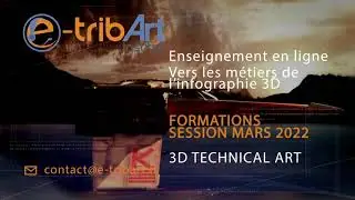 Formation 3D Art , de base en 3D vers une sp&eacute;cialit&eacute; FX, VFX Animation 3D, rendu 3D.