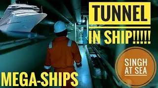 TUNNEL IN SHIP!!!! | 4K Time Lapse on MEGA-SHIP | Under deck passage | Life at sea | Merchant navy