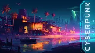 Neon Beach LoFi Mix 🌴 | Chill Cyberpunk Future Vibes