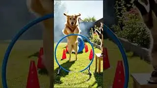 The Golden Retriever&rsquo;s intense focus before #shorts #dogagility #goldenretriever #mustwatch #cutedog