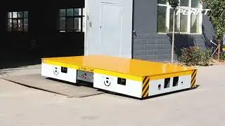 Remote control operation ladle transfer cart appliedin steel factory 5T