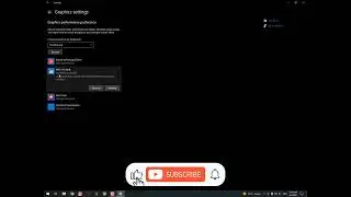 How do I set graphics performance preferences in Windows 10?