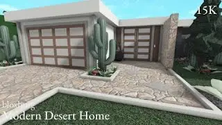 Bloxburg - Modern Desert Home (exterior)