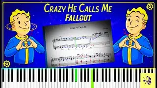 Fallout Piano - Crazy He Calls Me Sheet Music (FREE PDF) 🎹🌟#fallout #piano