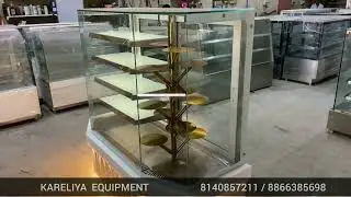 Rotation cake display counter