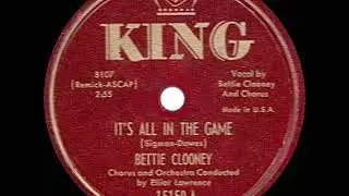 1951 Betty Clooney - It&rsquo;s All In The Game