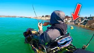 City Limits Fishing from the Kayak! (Hooked a GIANT)