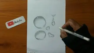 How to draw water drop #drawing3d