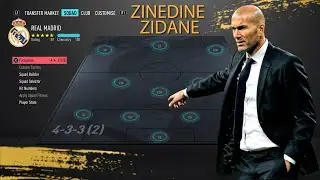 Пользовательские тактики FIFA 20: как воссоздать систему 4-3-3 ЗИДАНА, РЕАЛ МАДРИД, ТРИКАМПЕОН, ЛИГА ЧЕМПИОНОВ