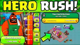 HOW TO COC HERO RUSH EVENT COMPLETE FAST 