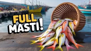 Paradeep Fishing Harbor Full Masti 🤩 | Macha Dhara Bandar | Odisha Vlog