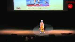 Animania 2010 Final Fantasy X-2 Rikku cosplay defile