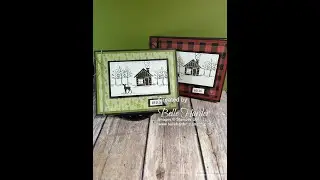 Woodland Scenery stamp set with Weekend Adventures DSP
