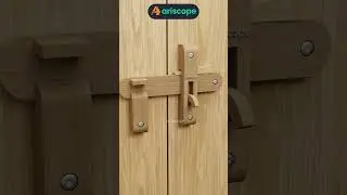 Automatic Latch for Revolving Wooden Door   #ariscope