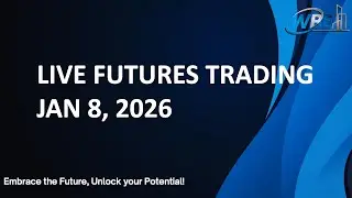 Day 158 of 200 #NQ | LIVE Futures Trading &ndash; Real Trades with Live Traders | WBE TV | 1/8/2026