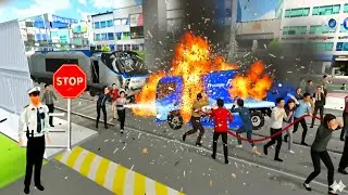 Today a Train Crashed Into a Fuel Truck | Massive Explosion in Driving Simulator 3D