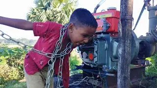 Around skills life। How to machine start। 2 strong village Boy New J. D machine start।