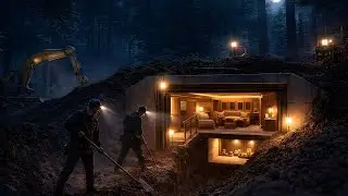 Secret Underground Palace in the Wild &ndash; Building a Full Modern Shelter from Scratch (Midnight Build)
