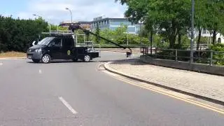 Top gear filming in Milton Keynes 28/07/2013