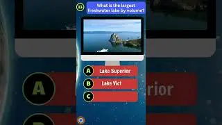 Discover the World's Largest Freshwater Lake by Volume! 🌊🌍 #worldquiz