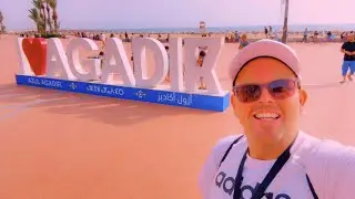 10km Agadir Beach Path for running 🏃walking 🚶&zwj;♀️cycling 🚲 (5km there and back) 