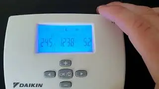 Thermostat d'ambiance Daikin - Réglage date et heure