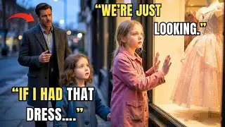 Two Poor Sisters Stare at a Dress They Can’t Buy — A Millionaire CEO Stops and Listens