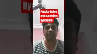 PepsiCo Hiring Data Science Associate Scientist | Hyderabad Jobs 2026 | Python SQL Analytics