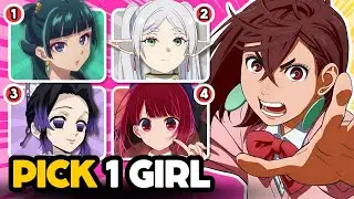 PICK ONE ✅ ANIME GIRL from each ANIME 🔥💗 | ANIME QUIZ