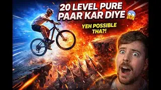 Impossible Cycle Jump 😱 20 Level Ek Saath Paar! | MrBeast Gaming #GamingChallenge #impossiblejump