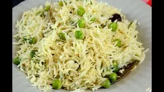 HOW TO MAKE RICE IN MICROWAVE  | Quick Lunch Box Recipe | Matar Pulao Recipe | Bachelor LunchRecipes