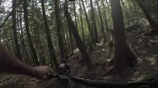 Cypress Downhill biking Alex and Wes