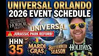 Universal Studios 2026 Event Schedule Released