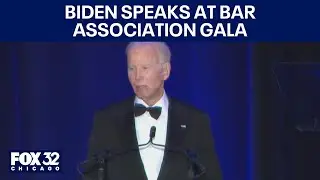 Former President Biden speaks at Bar Association Gala in Chicago