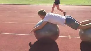 Guinness World Record - Swiss ball surfing