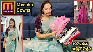 Meesho Gowns 👌 Party wear & stylish wear collections #meesho @householdproductsusha #fashion #dress 