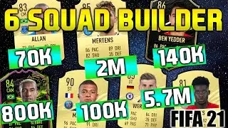 FIFA 21 HYBRID SQUAD BUILDER 70K 100K 140K 800K 2M 5.7M SQUAD BUILDER