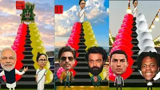 Best 5 ludo game || Modi vs mamta challenge 🔥 #funny #cartoon #modi #mamta #ronaldo #ishowspeed 
