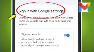 Sign in with Google settings | Sign-in prompts