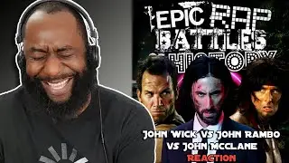 John Wick Vs. John Rambo Vs. John McClane | Epic Rap Battles of History Reaction