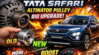 Tata Safari Alternator Pulley Upgrade 😱 Engine Noise Fix + Power Boost!