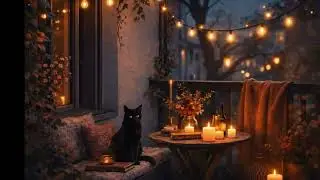 Midnight Terrace: 1 Hour of Cozy Rain, Lo-Fi Beats & a Quiet Companion