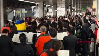 273系新型特急やくも　出発式に行ってきた。2024/4/6 岡山駅
