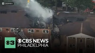 Firefighters battling 3-alarm fire in Bristol, Pennsylvania
