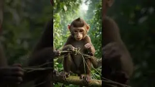 इस बंदर ने सबको बचा लिया 🐒🔥 | Smart Monkey Story #shorts