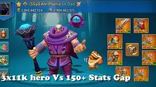 3x11k+ Full Gold sigils Vs 150+ stats gap which one is strong?? 😱😱#lordsmobile 